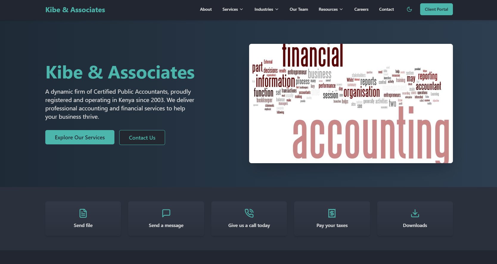 Kibe & Associates Website